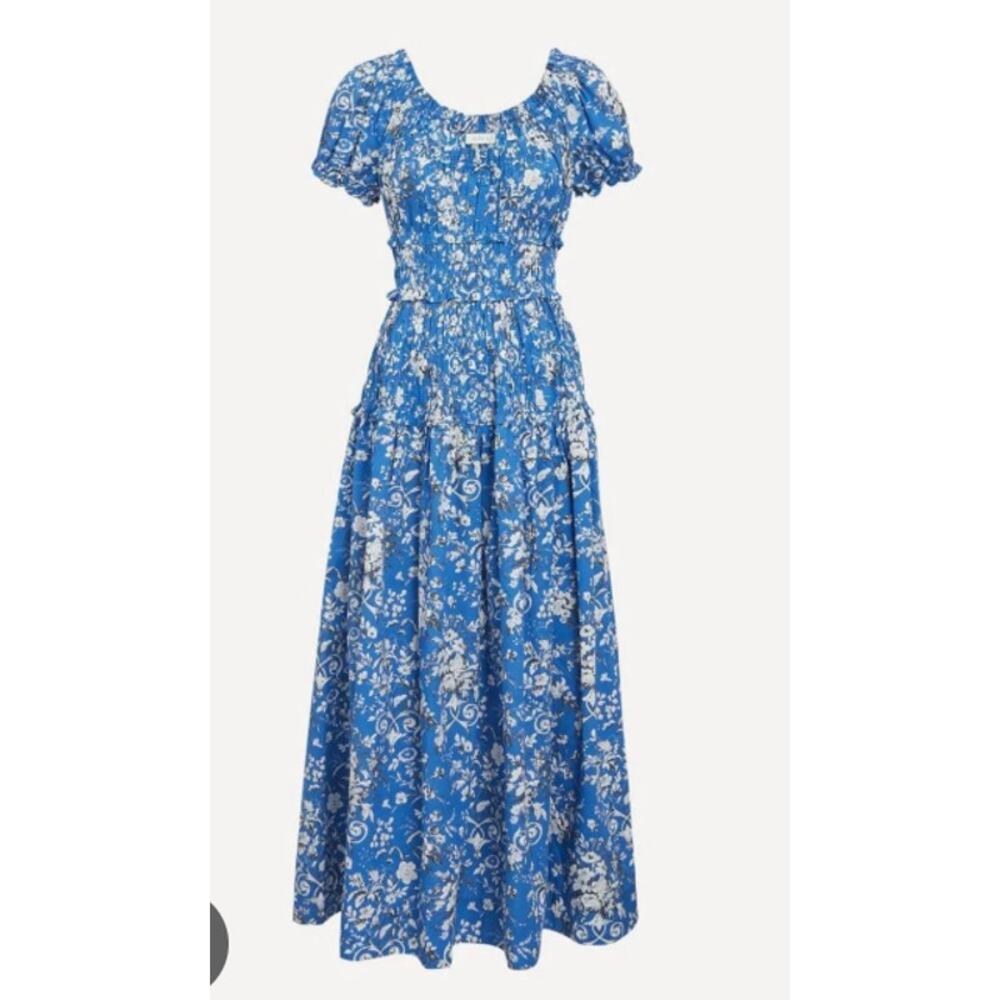 DÔEN Leanne Cotton Scoopneck Midi-Dress